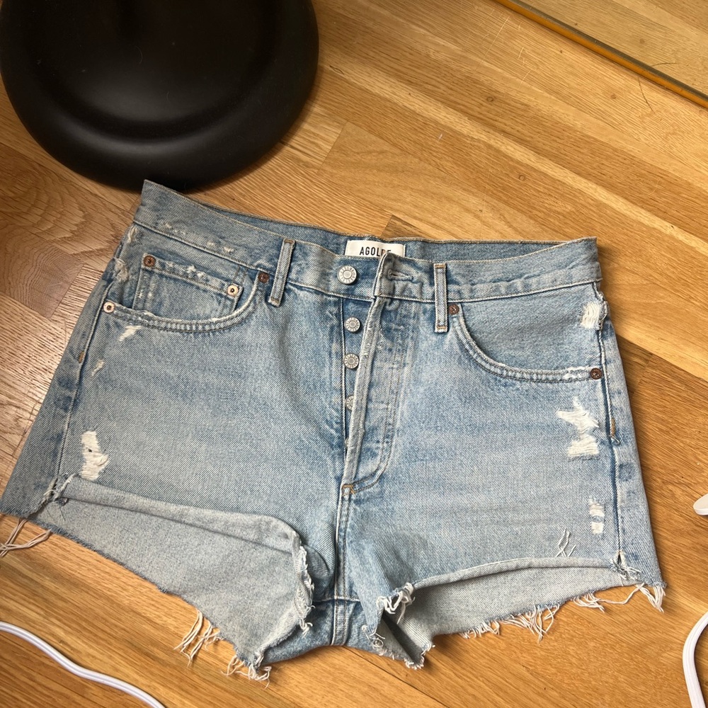 Agolde Parker denim shorts